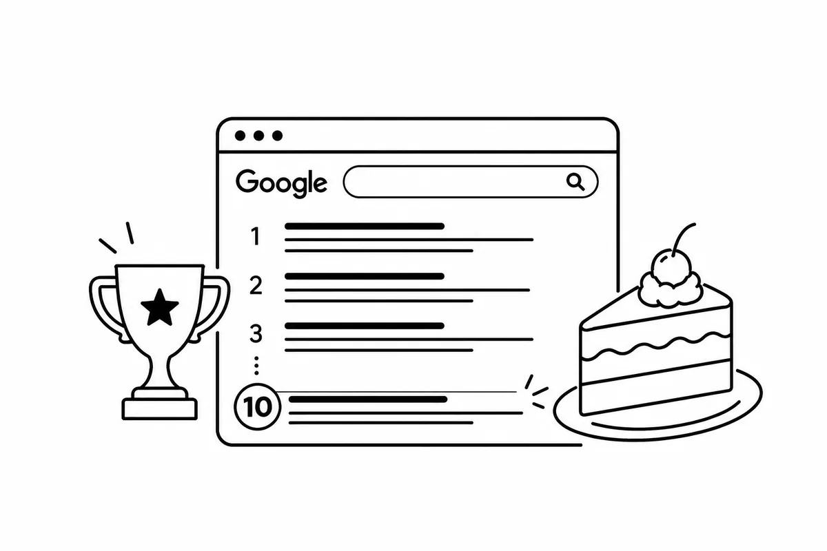 Getting into the top 10 on Google case study